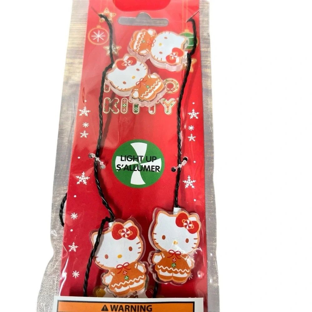 Hello Kitty Christmas Light Up Necklace‎ Gingerbread Holiday